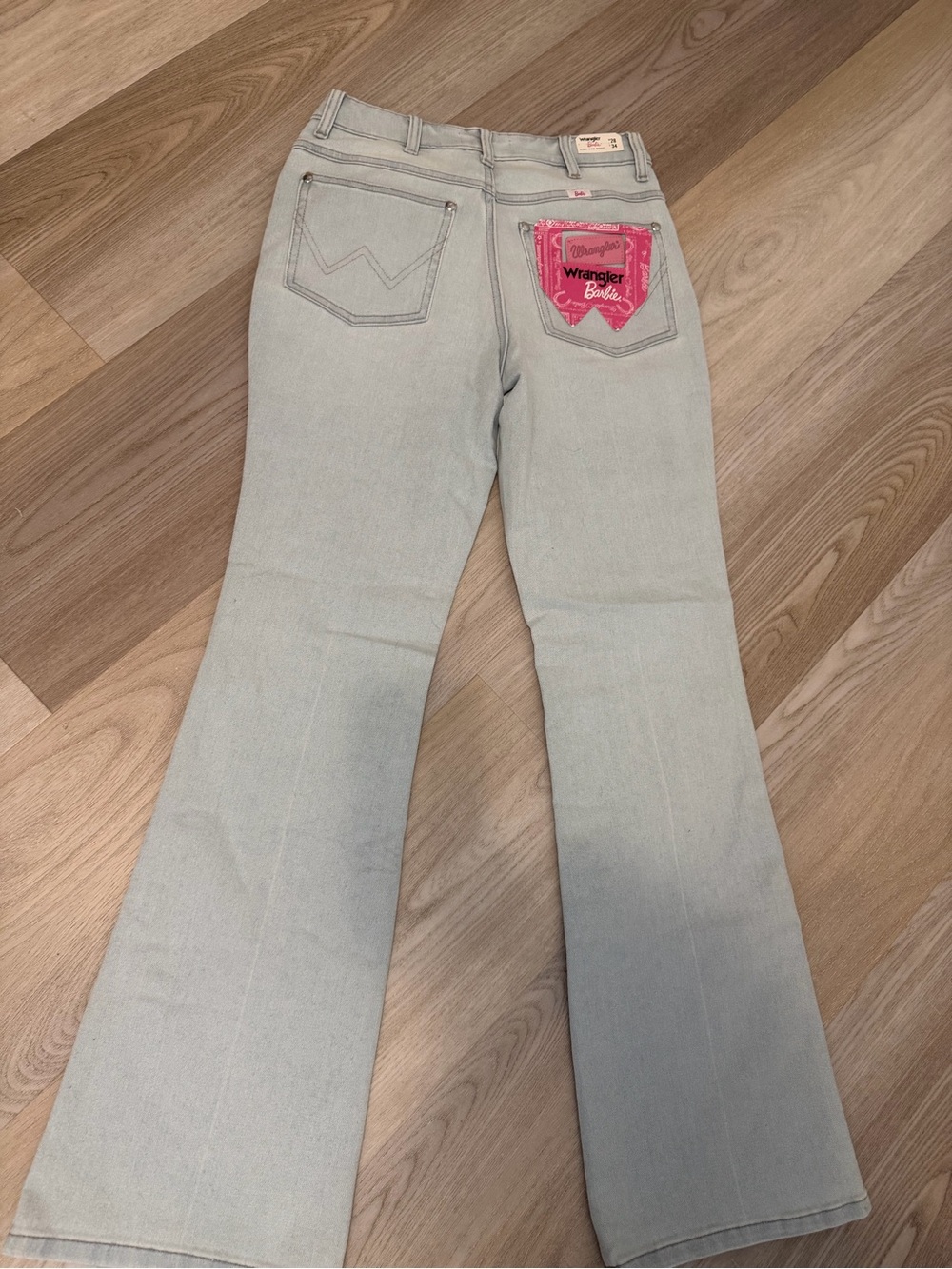 Wrangler BARBIE High-Rise Bootcut Jeans - Light Blue - Picture 2 of 3